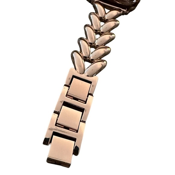 Chevron Bracelet Apple Watch Band, Rose Gold, Pink Sky - Picture 3 of 10